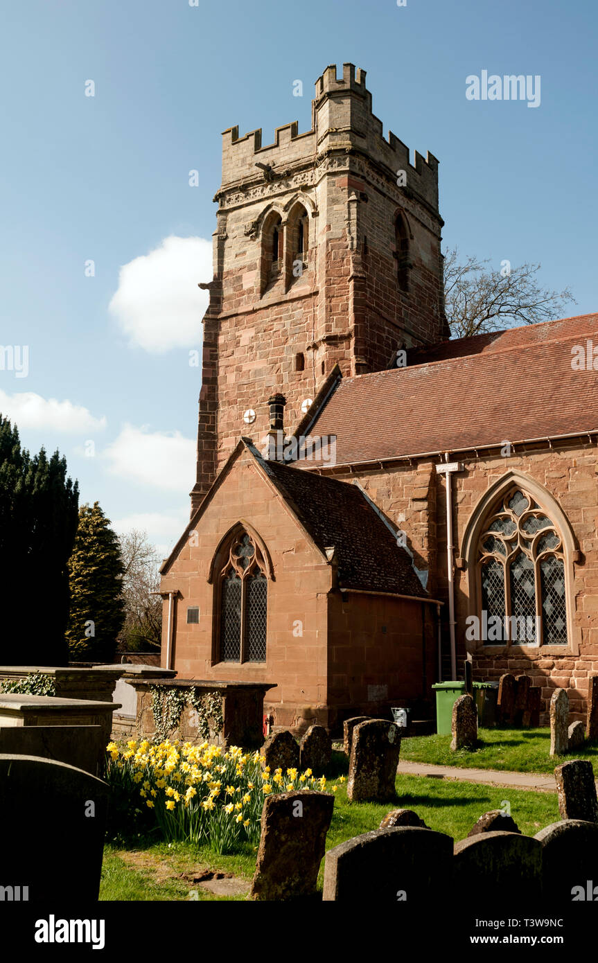 St. Peter`s Church, Dunchurch, Warwickshire, England, UK Stock Photo